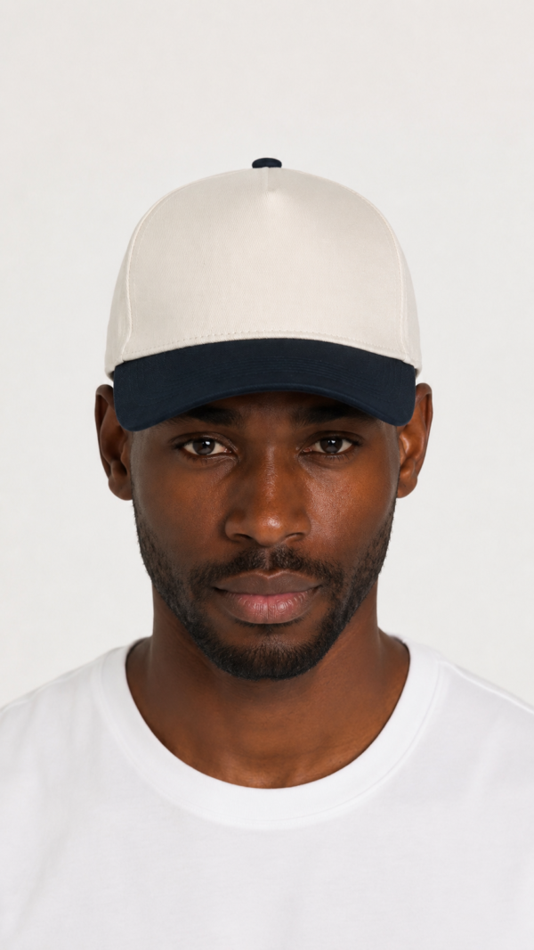 black two tone baseball cap