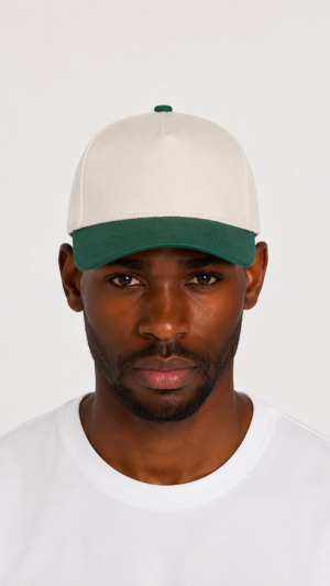 green two tone baseball cap